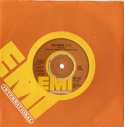 Carl Davis Hollywood 7" vinyl single (7 inch record / 45) UK C4T07HO605814