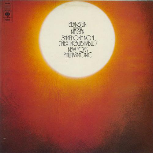Carl Nielsen Bernstein Conducts Nielsen: Symphony No. 4 ("Inextinguishable") vinyl LP album (LP record) UK C52LPBE787934