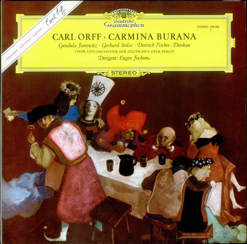 Carl Orff Carmina Burana vinyl LP album (LP record) UK OB6LPCA531954