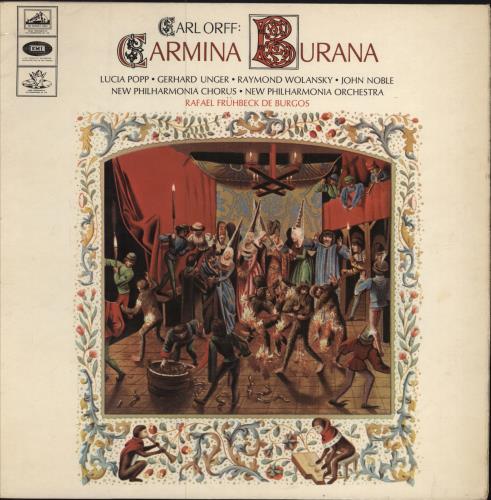 Carl Orff Carmina Burana vinyl LP album (LP record) UK OB6LPCA612197