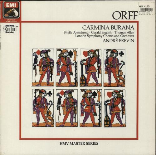 Carl Orff Carmina Burana vinyl LP album (LP record) German OB6LPCA656117