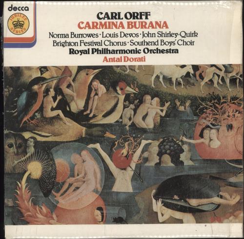Carl Orff Carmina Burana vinyl LP album (LP record) UK OB6LPCA707722