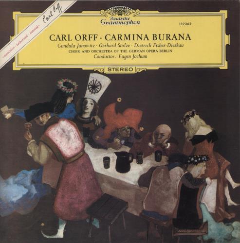 Carl Orff Carmina Burana vinyl LP album (LP record) UK OB6LPCA883068