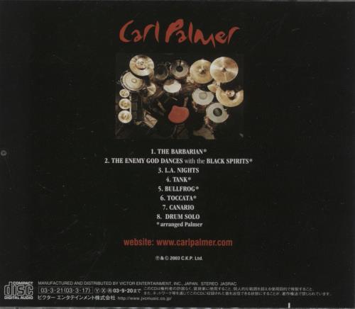 Carl Palmer Working Live - Volume 1 CD album (CDLP) Japanese C/PCDWO865508