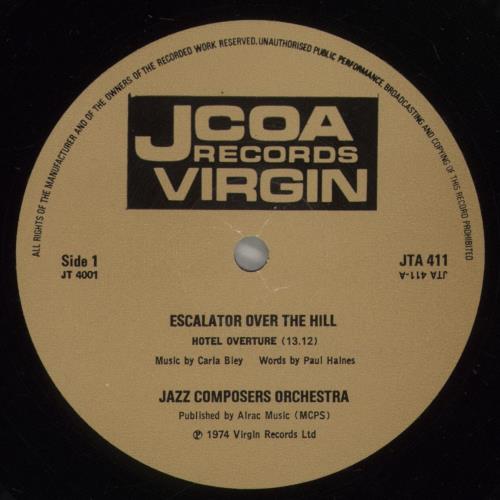 Carla Bley Escalator Over The Hill - EX 3-LP vinyl record set (Triple LP Album) UK RLB3LES813481