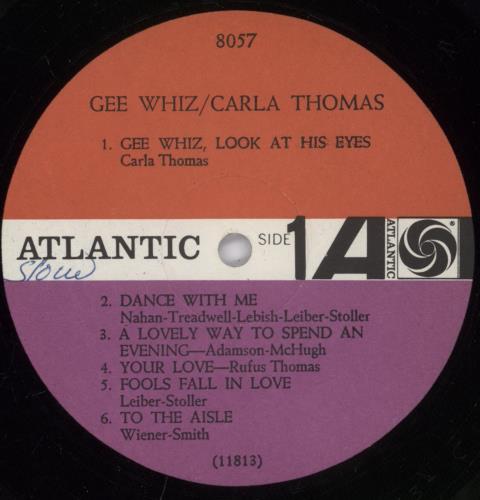 Carla Thomas Gee Whiz vinyl LP album (LP record) US CT-LPGE893127