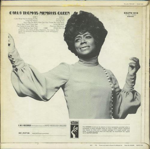 Carla Thomas Memphis Queen vinyl LP album (LP record) UK CT-LPME794384