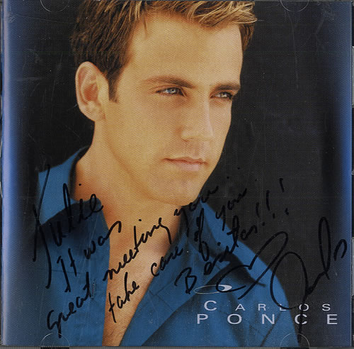 Carlos Ponce Todo Lo Que Soy - Autographed CD album (CDLP) US P/CCDTO552313