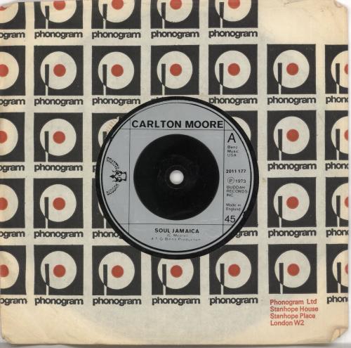 Carlton Moore Soul Jamaica 7" vinyl single (7 inch record / 45) UK Z0X07SO722063