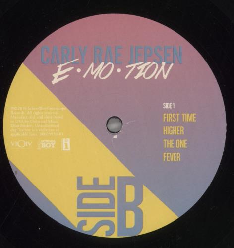 Carly Rae Jepsen Emotion: Side B 12" vinyl single (12 inch record / Maxi-single) US C3312EM857911