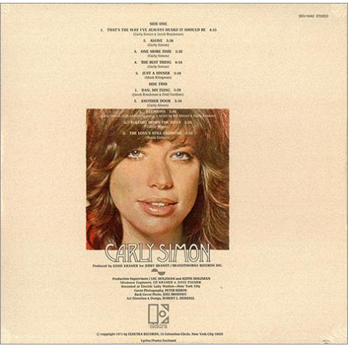 Carly Simon Carly Simon - Sealed vinyl LP album (LP record) US CALLPCA420078