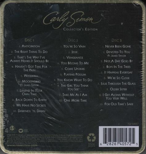 Carly Simon Collector's Edition CD Album Box Set US CALDXCO691306