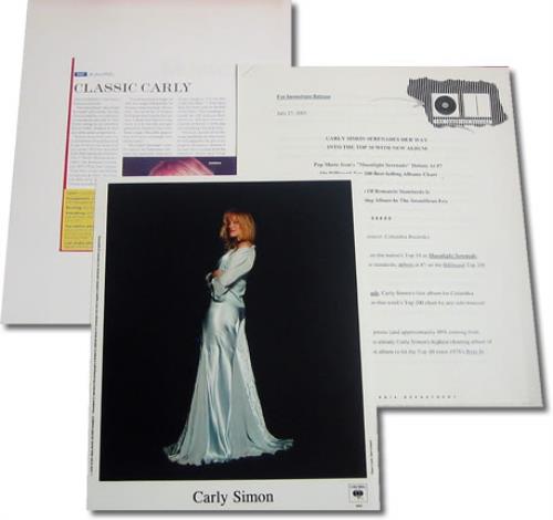 Carly Simon Moonlight Serenade media press pack US CALPPMO407928
