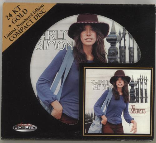Carly Simon No Secrets CD album (CDLP) US CALCDNO704362