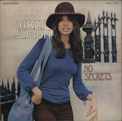 Carly Simon No Secrets vinyl LP album (LP record) Japanese CALLPNO884401