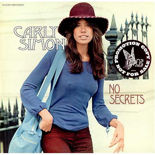 Carly Simon No Secrets US Promo vinyl LP album (LP record Carly Simon No Secrets US Promo vinyl LP album (LP record