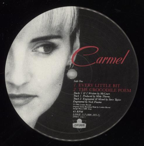 Carmel Every Little Bit 12" vinyl single (12 inch record / Maxi-single) UK EMR12EV890476