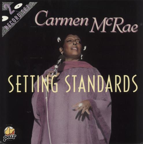 Carmen McRae Setting Standards 2-LP vinyl record set (Double LP Album) US C-M2LSE748913