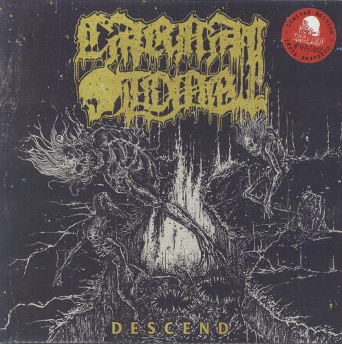 Carnal Tomb Descend / Shrouds In The Mist - Grey Marbel Vinyl vinyl LP album (LP record) German 466LPDE794547