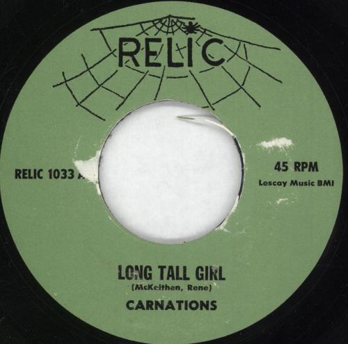 Carnations Long Tall Girl 7" vinyl single (7 inch record / 45) US 0W707LO737327