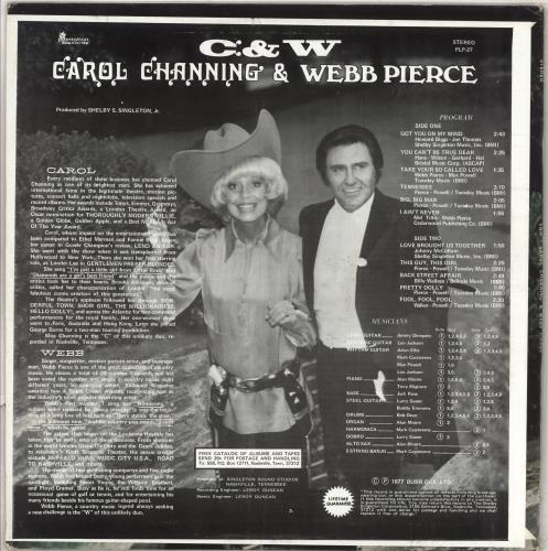 Carol Channing C & W vinyl LP album (LP record) US Y-7LPCW712152