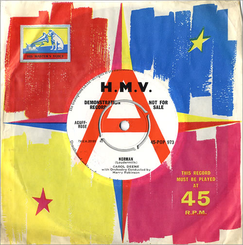 Carol Deene Norman 7" vinyl single (7 inch record / 45) UK 5CD07NO484305