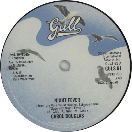 Carol Douglas Night Fever 12" vinyl single (12 inch record / Maxi-single) UK CAD12NI663951
