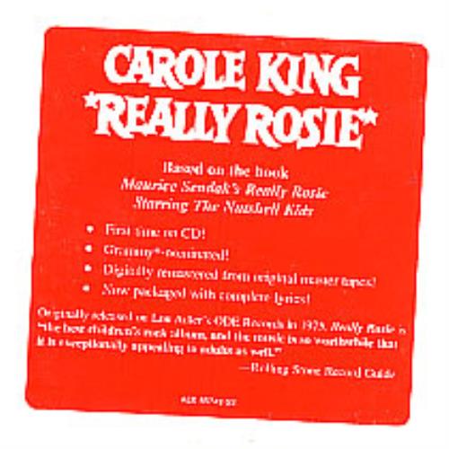 Carole King Really Rosie CD album (CDLP) US CRLCDRE137229
