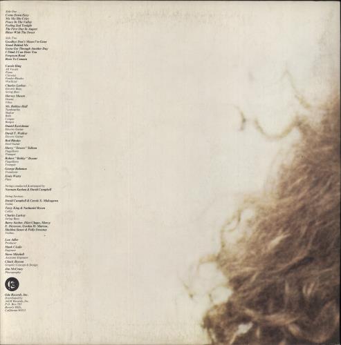 Carole King Rhymes & Reasons vinyl LP album (LP record) Australian CRLLPRH825938
