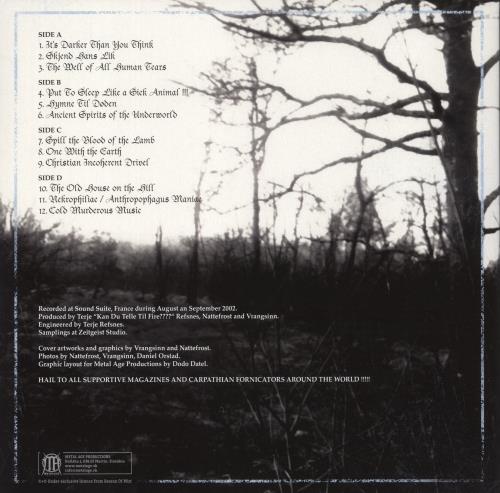 Carpathian Forest Defending The Throne Of Evil 2-LP vinyl record set (Double LP Album) Slovakian 50-2LDE868099