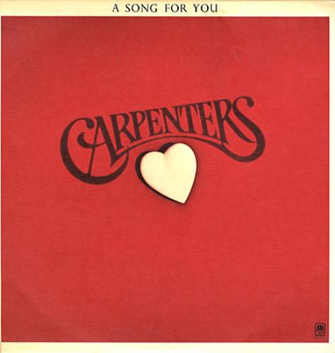 Carpenters A Song For You vinyl LP album (LP record) US CRPLPAS363419