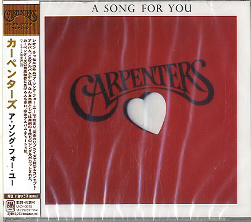 Carpenters A Song For You CD album (CDLP) Japanese CRPCDAS610997