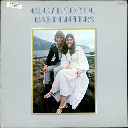 Carpenters Close To You vinyl LP album (LP record) US CRPLPCL517341