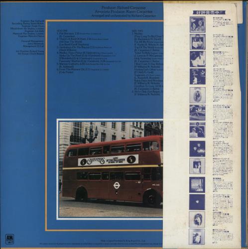 Carpenters Live At The Palladium 2-LP vinyl record set (Double LP Album) Japanese CRP2LLI876686