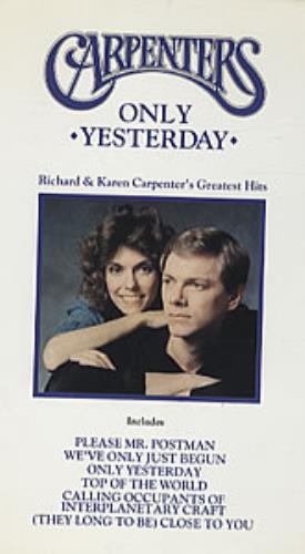 Carpenters Only Yesterday video (VHS or PAL or NTSC) UK CRPVION224677