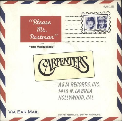 Carpenters Please Mr Postman 7" vinyl single (7 inch record / 45) French CRP07PL716474
