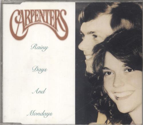 Carpenters Rainy Days And Mondays CD single (CD5 / 5") UK CRPC5RA52396