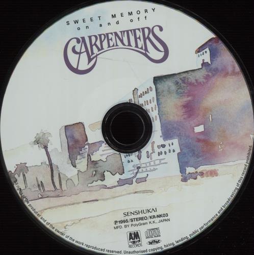 Carpenters Sweet Memory + Box CD Album Box Set Japanese CRPDXSW668316