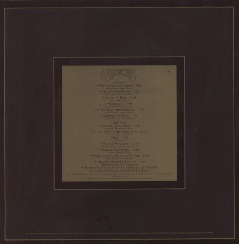 Carpenters The Singles 1969-1973 - 2nd - EX vinyl LP album (LP record) UK CRPLPTH598445