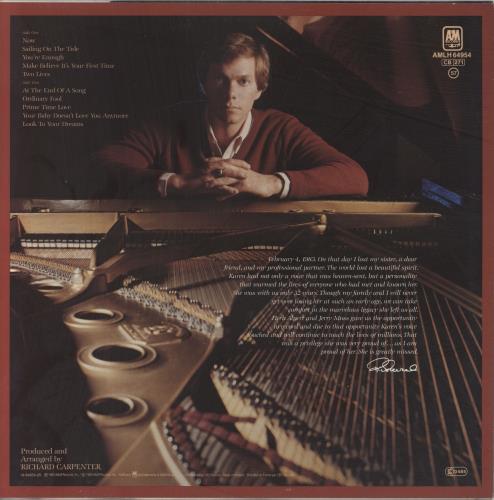 Carpenters Voice Of The Heart vinyl LP album (LP record) Dutch CRPLPVO810322