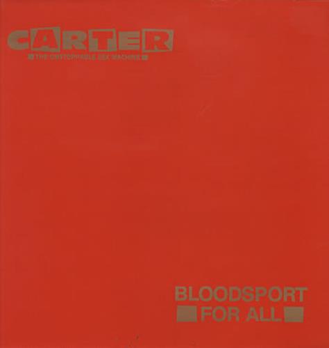 Carter USM Bloodsport For All 12" vinyl single (12 inch record / Maxi-single) UK USM12BL34935