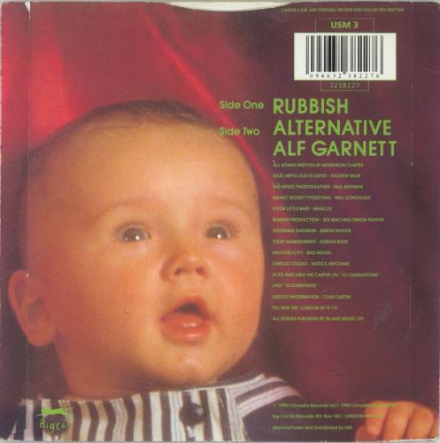Carter USM Rubbish 7" vinyl single (7 inch record / 45) UK USM07RU315728