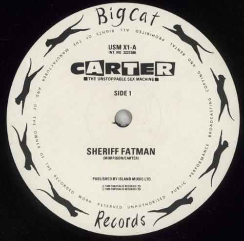 Carter USM Sheriff Fatman 12" vinyl single (12 inch record / Maxi-single) UK USM12SH27585