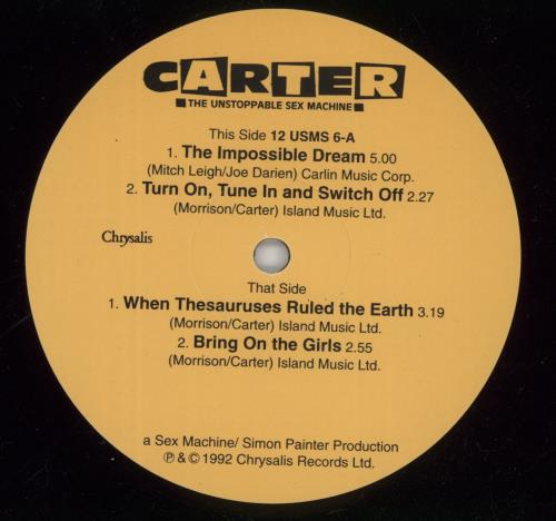 Carter USM The Impossible Dream EP 12" vinyl single (12 inch record / Maxi-single) UK USM12TH276934