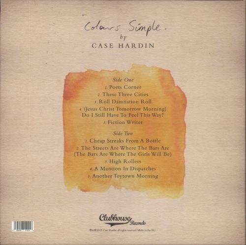 Case Hardin Colours Simple vinyl LP album (LP record) UK 5FULPCO807163