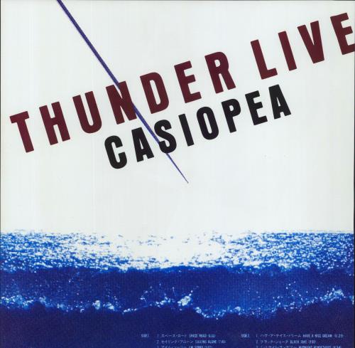 Casiopea Thunder Live vinyl LP album (LP record) Japanese EXZLPTH822707