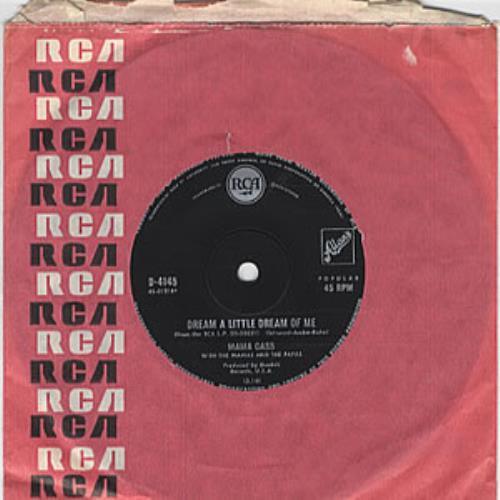 Cass Elliot Dream A Little Dream Of Me 7" vinyl single (7 inch record / 45) Australian MC607DR324637
