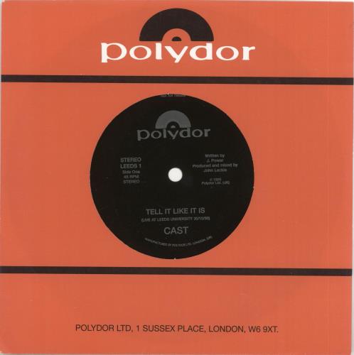Cast Tell It Like It Is - Flexi 7" vinyl single (7 inch record / 45) UK C-A07TE71844