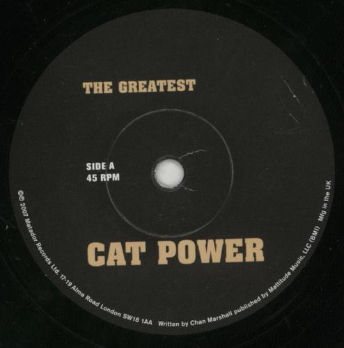 Cat Power The Greatest 7" vinyl single (7 inch record / 45) UK CTP07TH390580