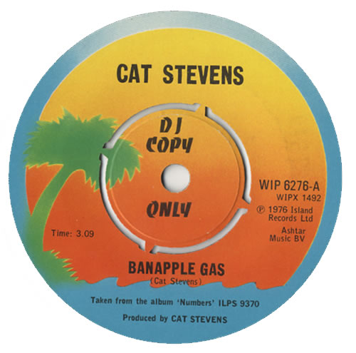 Cat Stevens Banapple Gas 7" vinyl single (7 inch record / 45) UK CTV07BA442865